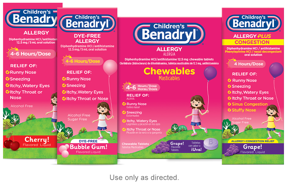 Children’s BENADRYL® provides effective allergy relief